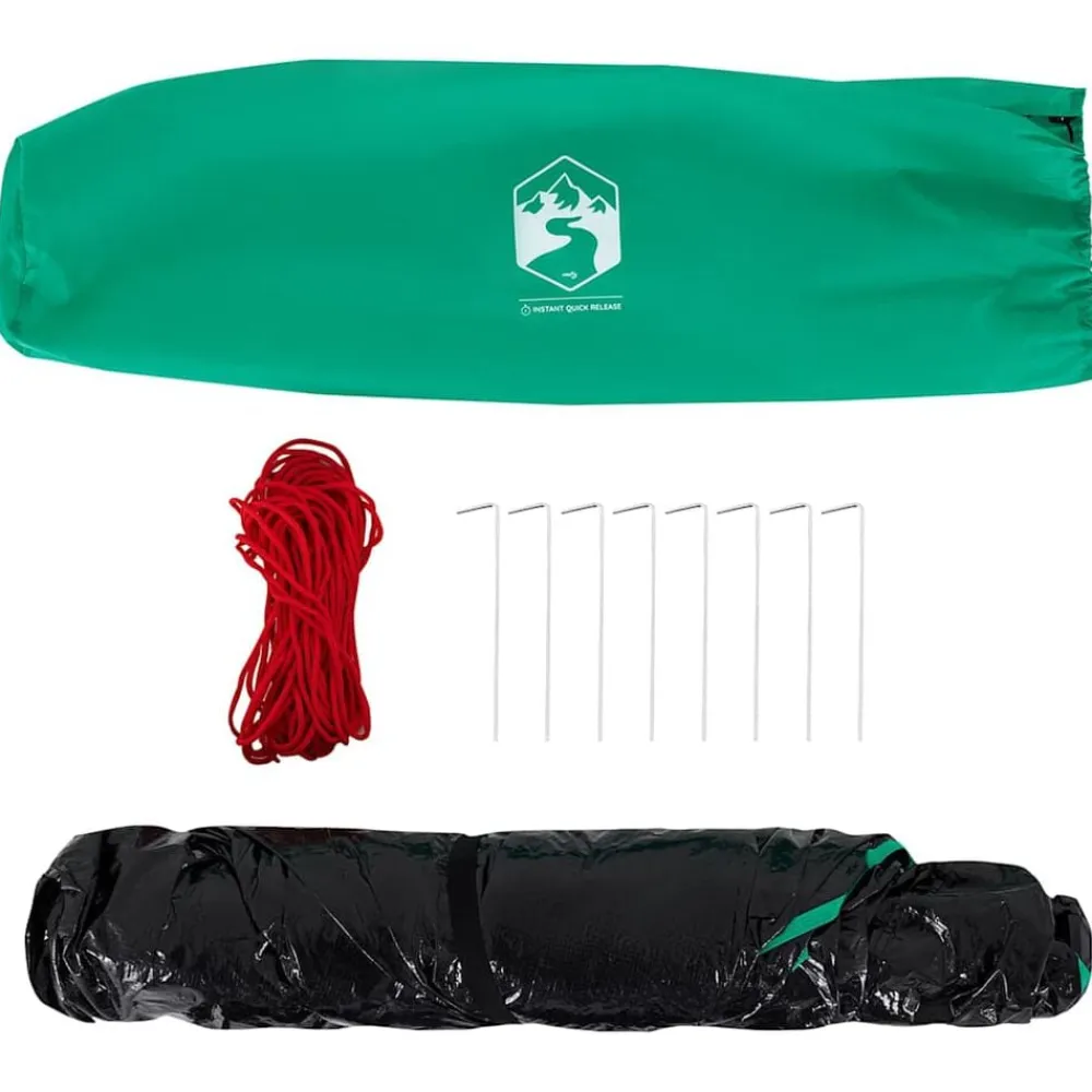 vidaXL Tienda de playa 3 personas impermeable apertura rápida verde Verde mar Clearance