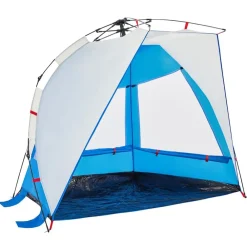 vidaXL Tienda de playa 2 personas impermeable apertura rápida azul Azul celeste Clearance
