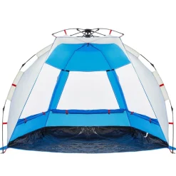 vidaXL Tienda de playa 2 personas impermeable apertura rápida azul Azul celeste Clearance