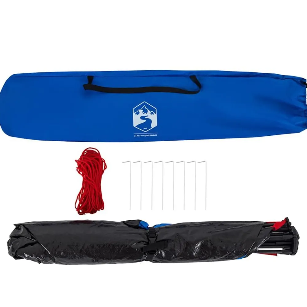 vidaXL Tienda de playa 2 personas impermeable apertura rápida azul Azul celeste Clearance