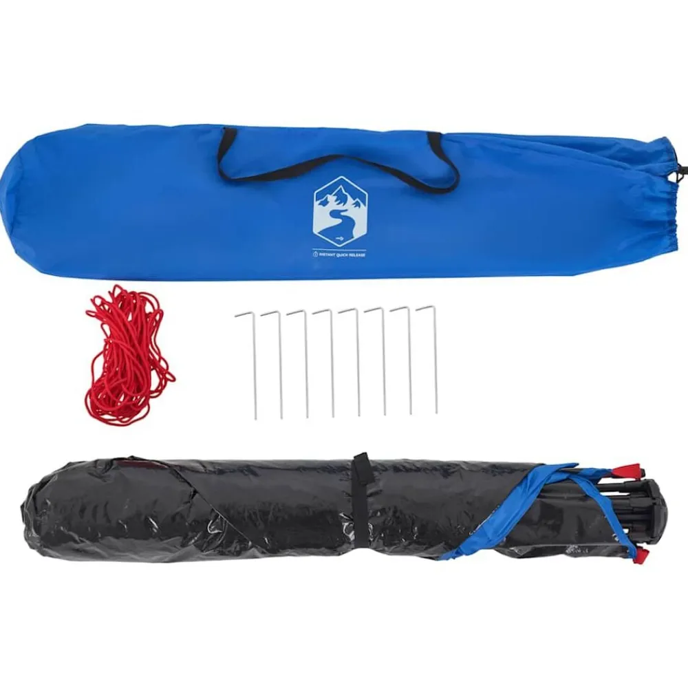 vidaXL Tienda de playa 2 personas impermeable apertura rápida azul Azul celeste