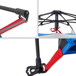 vidaXL Tienda de playa 2 personas impermeable apertura rápida azul Azul celeste
