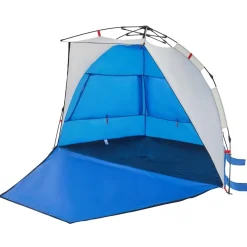 vidaXL Tienda de playa 2 personas impermeable apertura rápida azul Azul celeste