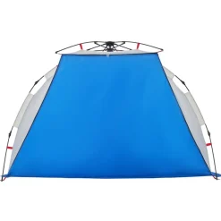 vidaXL Tienda de playa 2 personas impermeable apertura rápida azul Azul celeste