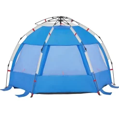 vidaXL Tienda de playa 2 personas impermeable apertura rápida azul Azul celeste