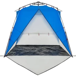vidaXL Tienda de playa 4 personas impermeable apertura rápida azul Azul celeste Clearance