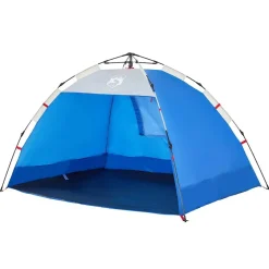 vidaXL Tienda de playa 2 personas impermeable apertura rápida azul Azul celeste Discount
