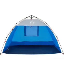 vidaXL Tienda de playa 2 personas impermeable apertura rápida azul Azul celeste Discount