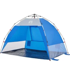 vidaXL Actividades Al Aire Libre-Tienda de playa 2 personas impermeable apertura rápida azul