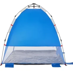 vidaXL Actividades Al Aire Libre-Tienda de playa 2 personas impermeable apertura rápida azul