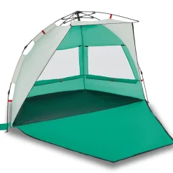 vidaXL Tienda de playa 2 personas impermeable apertura rápida verde Verde mar Online