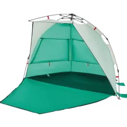 vidaXL Tienda de playa 2 personas impermeable apertura rápida verde Verde mar Online
