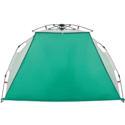 vidaXL Tienda de playa 2 personas impermeable apertura rápida verde Verde mar Online