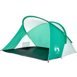 vidaXL Actividades Al Aire Libre-Tienda de playa 2 personas impermeable apertura rápida verde
