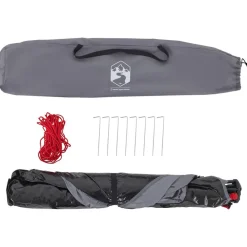 vidaXL Tienda de playa 2 personas impermeable apertura rápida Gris Clearance