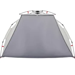 vidaXL Tienda de playa 2 personas impermeable apertura rápida Gris Clearance