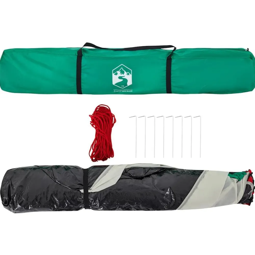 vidaXL Tienda de playa 4 personas impermeable apertura rápida verde Verde mar Online