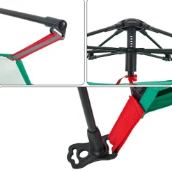 vidaXL Tienda de playa 4 personas impermeable apertura rápida verde Verde mar Online