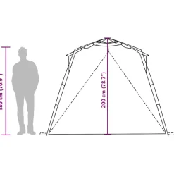 vidaXL Tienda de playa 4 personas impermeable apertura rápida verde Verde mar Online