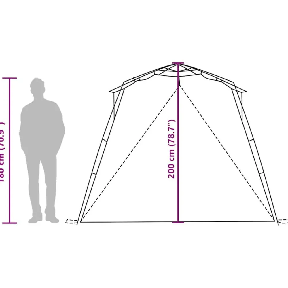vidaXL Tienda de playa 4 personas impermeable apertura rápida verde Verde mar Online