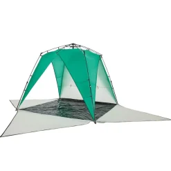 vidaXL Tienda de playa 4 personas impermeable apertura rápida verde Verde mar Online