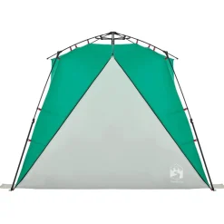 vidaXL Tienda de playa 4 personas impermeable apertura rápida verde Verde mar Online