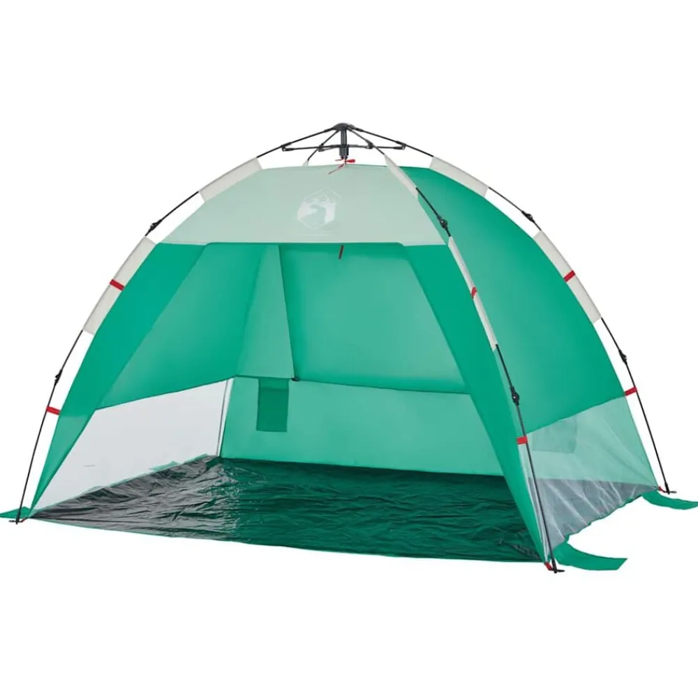 vidaXL Tienda de playa 2 personas impermeable apertura rápida verde Verde mar Hot
