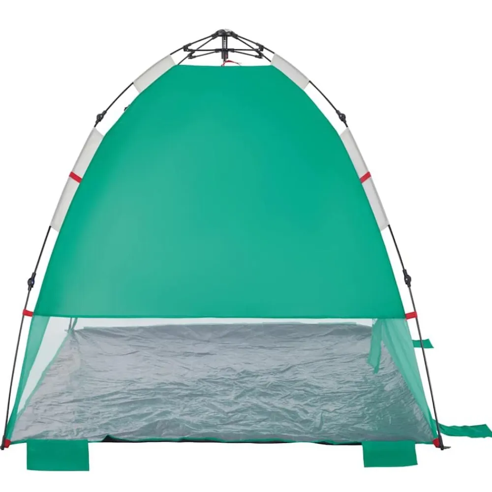 vidaXL Tienda de playa 2 personas impermeable apertura rápida verde Verde mar Hot