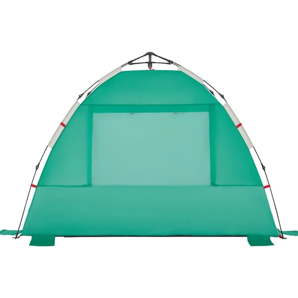 vidaXL Tienda de playa 2 personas impermeable apertura rápida verde Verde mar Hot
