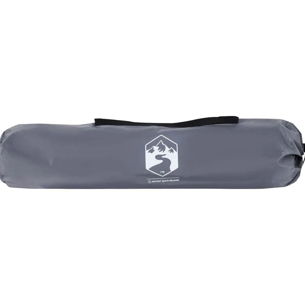 vidaXL Tienda de playa 3 personas impermeable apertura rápida Gris Outlet