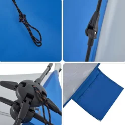 vidaXL Tienda de playa impermeable apertura rápida Azul celeste Best