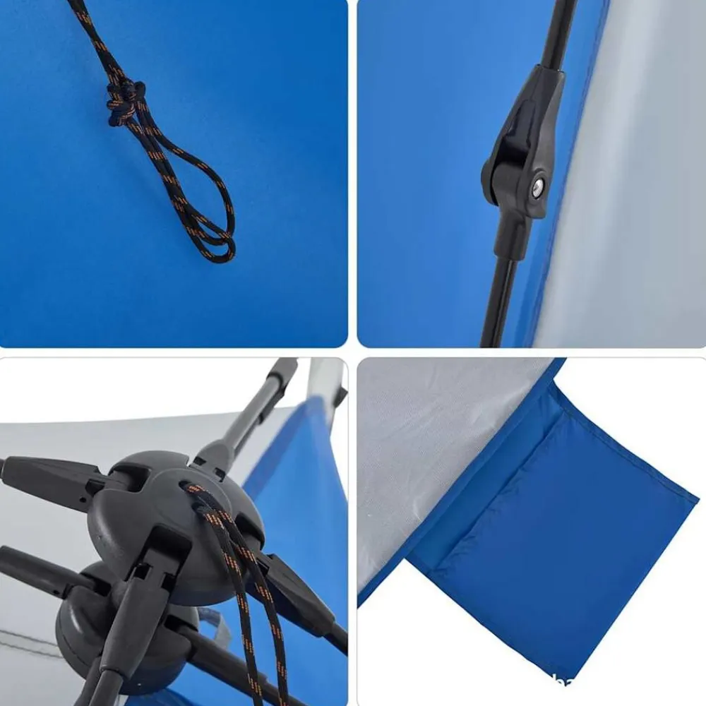 vidaXL Tienda de playa impermeable apertura rápida Azul celeste Best