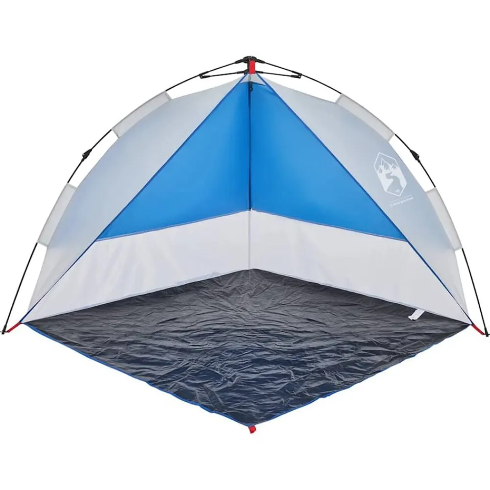 vidaXL Tienda de playa impermeable apertura rápida Azul celeste Best