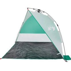 vidaXL Actividades Al Aire Libre-Tienda de playa impermeable apertura rápida verde agua