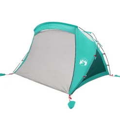 vidaXL Actividades Al Aire Libre-Tienda de playa para 2 personas impermeable verde agua