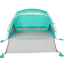 vidaXL Actividades Al Aire Libre-Tienda de playa para 2 personas impermeable verde agua