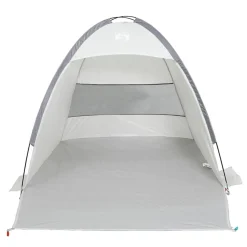 vidaXL Tienda de playa para 3 personas impermeable Gris
