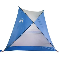 vidaXL Actividades Al Aire Libre-Tienda de playa 185T poliéster celeste 274x178x170/148 cm