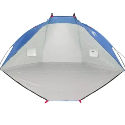 vidaXL Actividades Al Aire Libre-Tienda de playa 185T poliéster celeste 268x223x125 cm