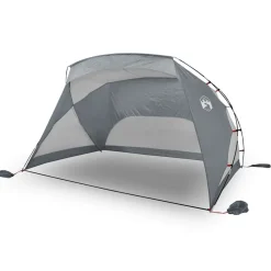vidaXL Tienda de playa 185T poliéster 274x178x170/148 cm Gris Best