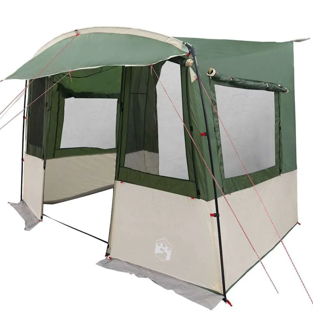 vidaXL Tienda de portón trasero para Caravana 352 x 250 x 240 cm Verde New
