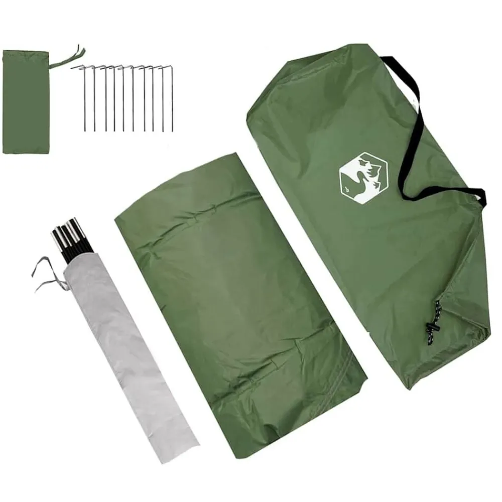 vidaXL Tienda de portón trasero para Caravana 352 x 250 x 240 cm Verde New
