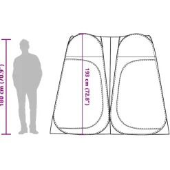 vidaXL Actividades Al Aire Libre-Tienda de privacidad pop-up impermeable