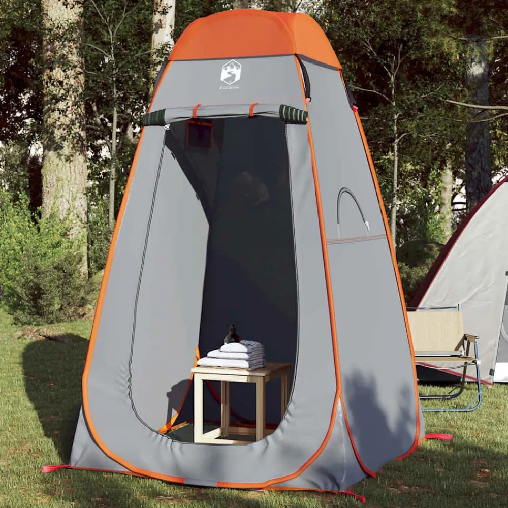 vidaXL Tienda de privacidad pop-up impermeable Gris y naranja Best