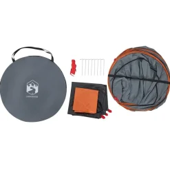 vidaXL Tienda de privacidad pop-up impermeable Gris y naranja Best