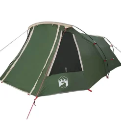 vidaXL Tienda de túnel para 3 personas y 328 x 228 x 115 cm Verde New