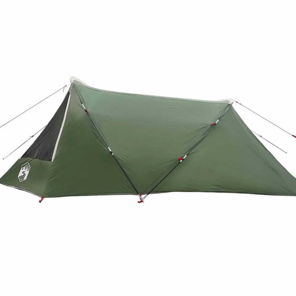 vidaXL Tienda de túnel para 3 personas y 328 x 228 x 115 cm Verde New