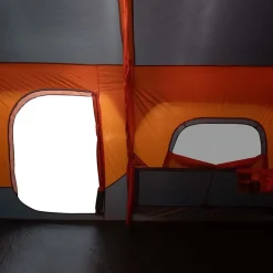 vidaXL Actividades Al Aire Libre-Tienda familiar 9 personas impermeable apertura rápida gris