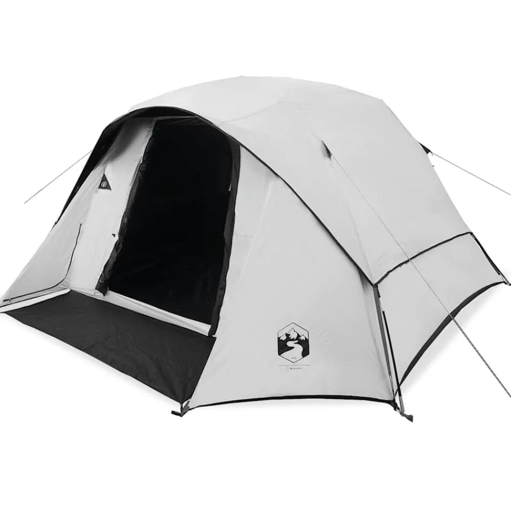 vidaXL Tienda familiar 6 personas tela opaca impermeable blanca Blanco opaco Online