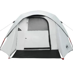 vidaXL Tienda familiar 6 personas tela opaca impermeable blanca Blanco opaco Online